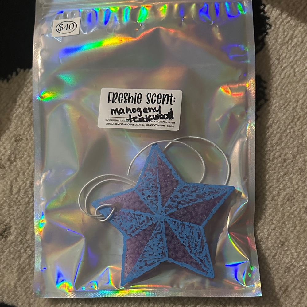 Purple and Blue Star Air Freshener
